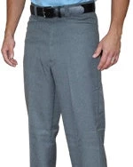 Smitty Officials Supply Smitty Flat Front Heather Grey Plate Pants W/ Western Cut Pockets