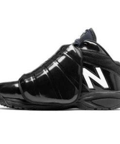 Shoes New Balance V3 MLB Mid Cut Plate Shoe - Black/White