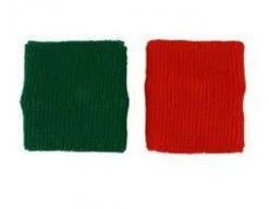 VKM Accessories 3" Red/Green Wrist Bands